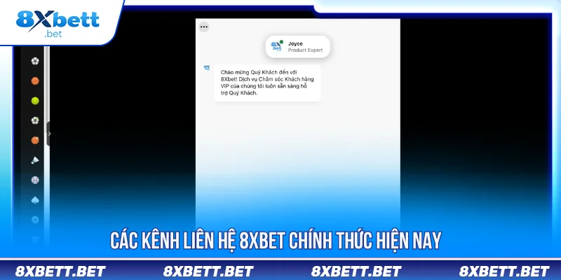 Liên hệ 8XBET qua live chat